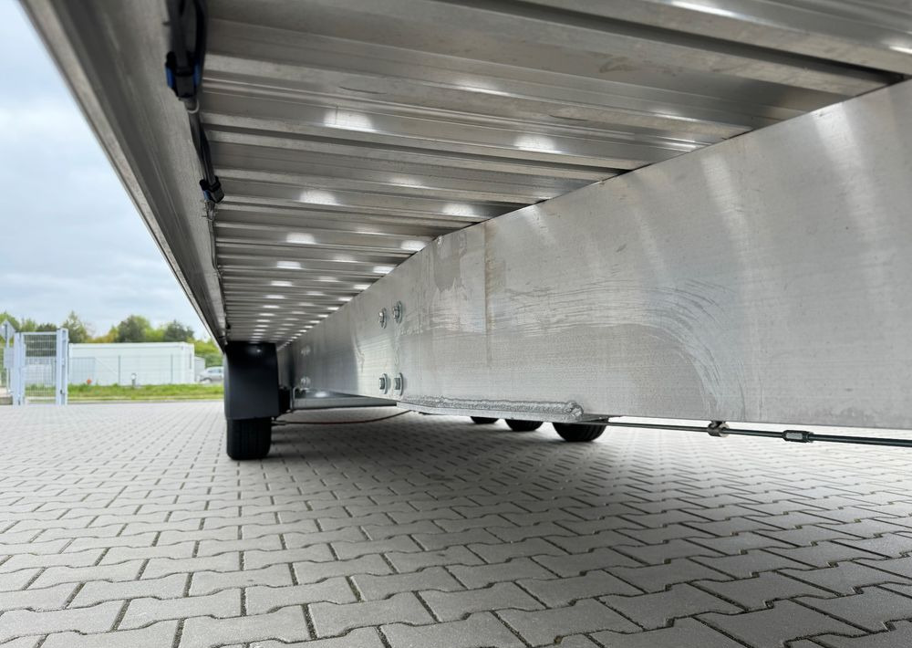 חָדָשׁ קרון נגרר בהובלה אוטומטית GROMEX Gromex laweta aluminiowa | 850x210cm | DMC 3500kg | platforma na 2 auta | 3 osie AL-KO | OŚWIETLENIE LED: תמונה 14