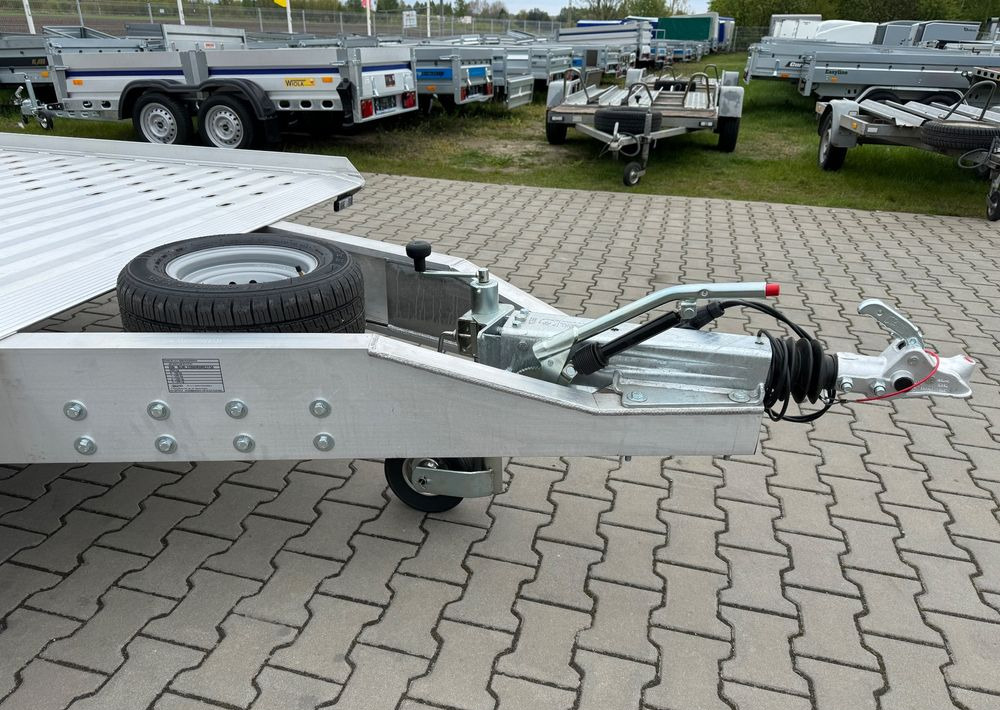 חָדָשׁ קרון נגרר בהובלה אוטומטית GROMEX Gromex laweta aluminiowa | 850x210cm | DMC 3500kg | platforma na 2 auta | 3 osie AL-KO | OŚWIETLENIE LED: תמונה 12