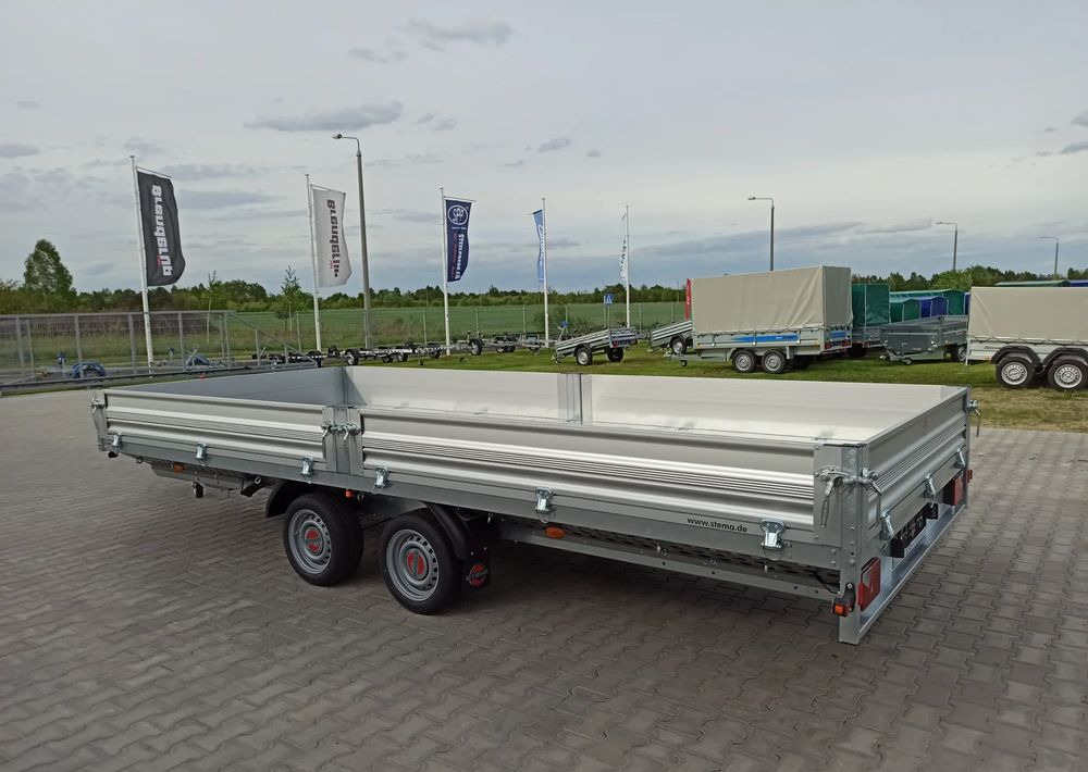 Stema Przyczepa 510x213 cm ALU 3,5T hamowana - קרון נגרר צד נופל/ שטוח: תמונה 5 Stema Przyczepa 510x213 cm ALU 3,5T hamowana - קרון נגרר צד נופל/ שטוח: תמונה 5