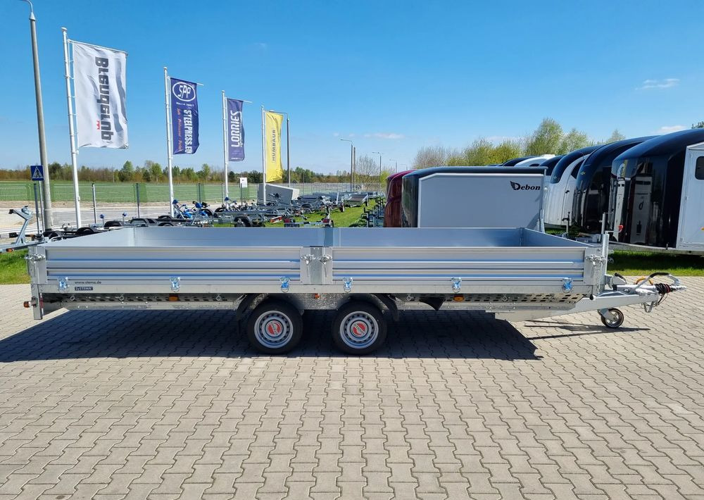 Stema Przyczepa 510x213 cm ALU 3,5T hamowana - קרון נגרר צד נופל/ שטוח: תמונה 2 Stema Przyczepa 510x213 cm ALU 3,5T hamowana - קרון נגרר צד נופל/ שטוח: תמונה 2