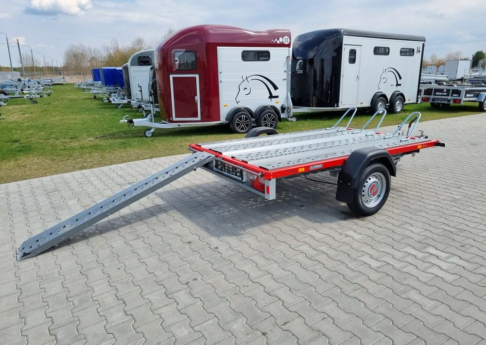 Stema STM 02 10-25-15.1 red | 251x153 cm 3 motocykle | DMC 1000kg - קרון נגרר למכונית: תמונה 2 Stema STM 02 10-25-15.1 red | 251x153 cm 3 motocykle | DMC 1000kg - קרון נגרר למכונית: תמונה 2