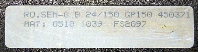 Caterpillar 05101039 | Controller Sem Zero RO Sem-0 B 24/150 GP150 450371 FS2097 - ECU עבור ציוד לטיפול בחומרים: תמונה 2 Caterpillar 05101039 | Controller Sem Zero RO Sem-0 B 24/150 GP150 450371 FS2097 - ECU עבור ציוד לטיפול בחומרים: תמונה 2