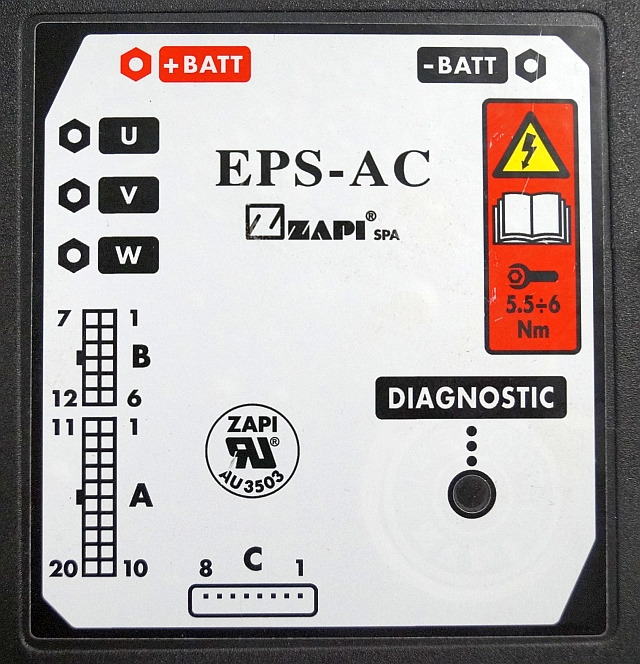 Hyster/Yale 8537102 | Controller Zapi EPS-AC F07094A-HYG 48V 40A Flash mat 21 37 - ECU עבור ציוד לטיפול בחומרים: תמונה 2 Hyster/Yale 8537102 | Controller Zapi EPS-AC F07094A-HYG 48V 40A Flash mat 21 37 - ECU עבור ציוד לטיפול בחומרים: תמונה 2