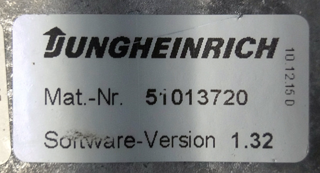 Jungheinrich 50460982 | Rij regeling Drive controller AS4814i index F 51013720 f - ECU עבור ציוד לטיפול בחומרים: תמונה 3 Jungheinrich 50460982 | Rij regeling Drive controller AS4814i index F 51013720 f - ECU עבור ציוד לטיפול בחומרים: תמונה 3