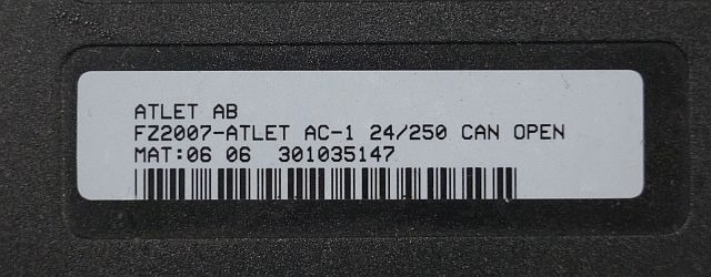 Still 301035147 | Rij regeling drive controller fz2007-Atlet AC-1 24/250 Can Ope - ECU עבור ציוד לטיפול בחומרים: תמונה 2 Still 301035147 | Rij regeling drive controller fz2007-Atlet AC-1 24/250 Can Ope - ECU עבור ציוד לטיפול בחומרים: תמונה 2