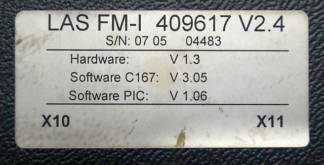 Still 409617 | LAS FM-I HW V2.3 Sw. C167 V3.05 Sw PIC V1.06 sn. 070504483 from F - ECU עבור ציוד לטיפול בחומרים: תמונה 4 Still 409617 | LAS FM-I HW V2.3 Sw. C167 V3.05 Sw PIC V1.06 sn. 070504483 from F - ECU עבור ציוד לטיפול בחומרים: תמונה 4