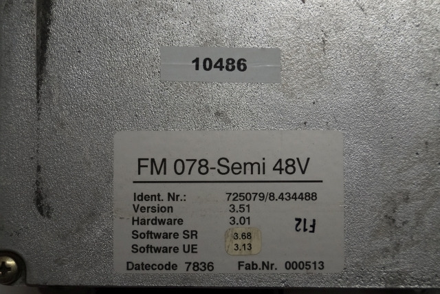 Still 725079 | 8.434488 FM 078-Semi 48V version 3,51 hardware 3,01 sw. Sr 3,68 s - ECU עבור ציוד לטיפול בחומרים: תמונה 2 Still 725079 | 8.434488 FM 078-Semi 48V version 3,51 hardware 3,01 sw. Sr 3,68 s - ECU עבור ציוד לטיפול בחומרים: תמונה 2