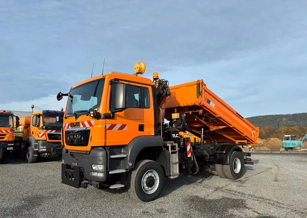 MAN TGS 18.320/ 4x4 / Euro4 /Wywrotka trójstronna Meiller +Kran Atlas TLC 82.2 +sterowanie radiowe – Przystosowany do pracy zimą — odśnieżanie, posypywanie, pług - מזהיר: תמונה 2 MAN TGS 18.320/ 4x4 / Euro4 /Wywrotka trójstronna Meiller +Kran Atlas TLC 82.2 +sterowanie radiowe – Przystosowany do pracy zimą — odśnieżanie, posypywanie, pług - מזהיר: תמונה 2