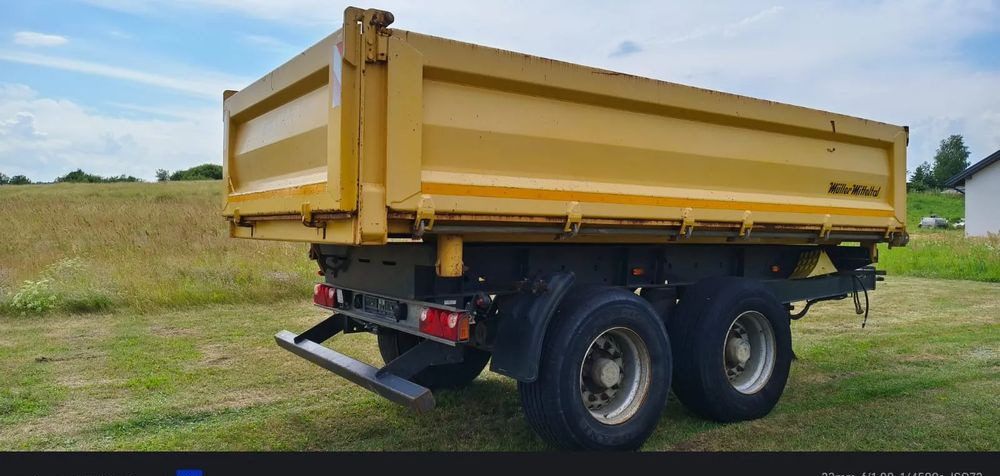 Meiller Przyczepa Tandem R180 | Kipper Wywrotka trójstronna | Bordmatik- Manual | Zawieszenie pneumatyczne | Stan idealny | - קרון נגרר עם מזהיר: תמונה 3 Meiller Przyczepa Tandem R180 | Kipper Wywrotka trójstronna | Bordmatik- Manual | Zawieszenie pneumatyczne | Stan idealny | - קרון נגרר עם מזהיר: תמונה 3