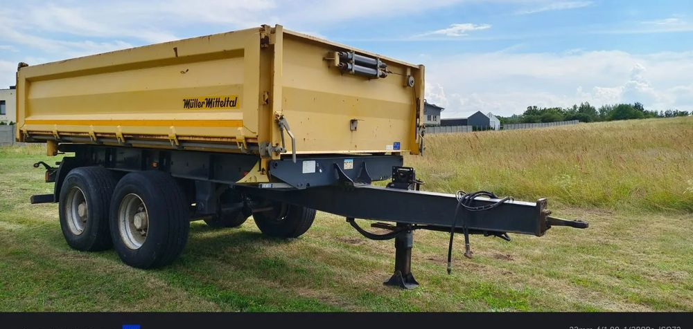 Meiller Przyczepa Tandem R180 | Kipper Wywrotka trójstronna | Bordmatik- Manual | Zawieszenie pneumatyczne | Stan idealny | - קרון נגרר עם מזהיר: תמונה 4 Meiller Przyczepa Tandem R180 | Kipper Wywrotka trójstronna | Bordmatik- Manual | Zawieszenie pneumatyczne | Stan idealny | - קרון נגרר עם מזהיר: תמונה 4
