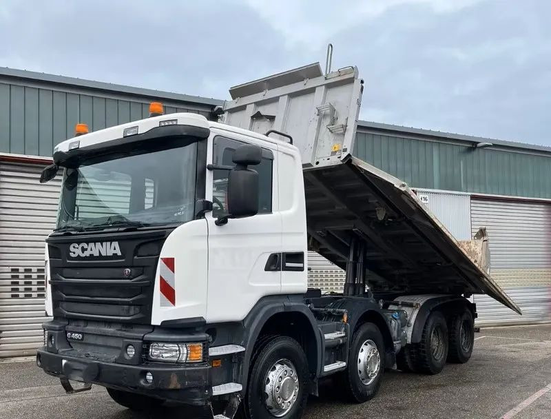 Scania G 450 8x4 | Meiller Bordmatik Wywrotka trójstronna | Retarder | 298.000 km!!!! | Euro 6 |1 właściciel - מזהיר: תמונה 2 Scania G 450 8x4 | Meiller Bordmatik Wywrotka trójstronna | Retarder | 298.000 km!!!! | Euro 6 |1 właściciel - מזהיר: תמונה 2