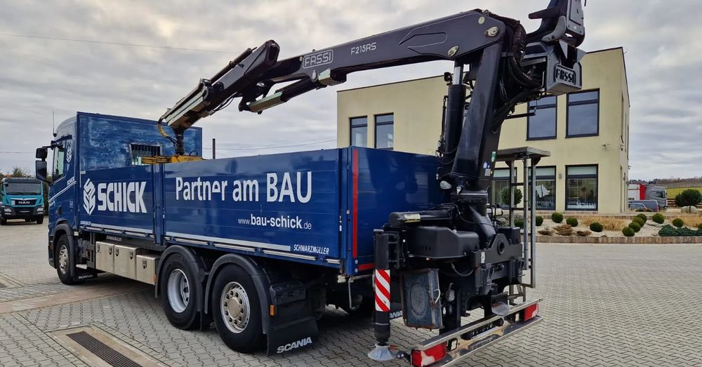 Scania Scania/ R 500/ 6x2 /Fassi F 215 AS - משאית צד נופל/ שטוחה, משאית מנוף: תמונה 4 Scania Scania/ R 500/ 6x2 /Fassi F 215 AS - משאית צד נופל/ שטוחה, משאית מנוף: תמונה 4