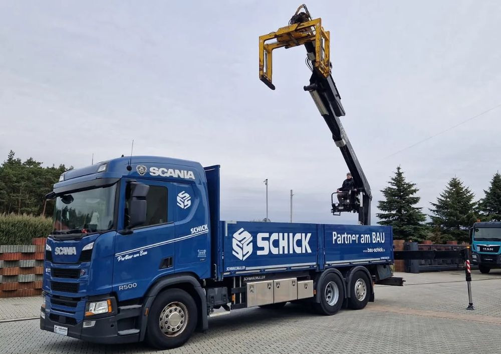 Scania Scania/ R 500/ 6x2 /Fassi F 215 AS - משאית צד נופל/ שטוחה, משאית מנוף: תמונה 2 Scania Scania/ R 500/ 6x2 /Fassi F 215 AS - משאית צד נופל/ שטוחה, משאית מנוף: תמונה 2