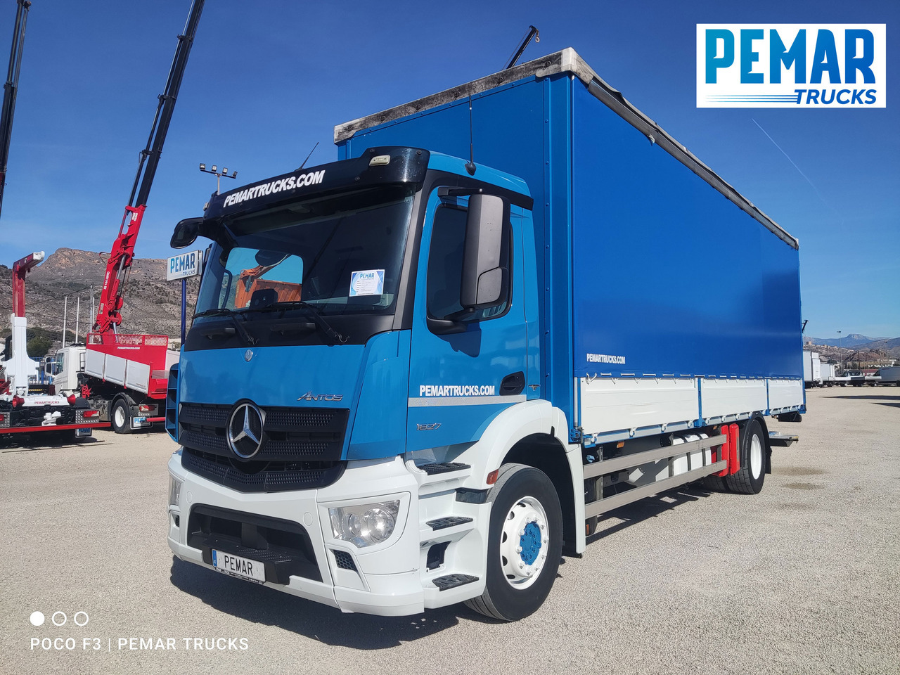 MERCEDES-BENZ ANTOS 1827 SEMITAUTLINER RETARDER - משאית וילונות צד: תמונה 1 MERCEDES-BENZ ANTOS 1827 SEMITAUTLINER RETARDER - משאית וילונות צד: תמונה 1