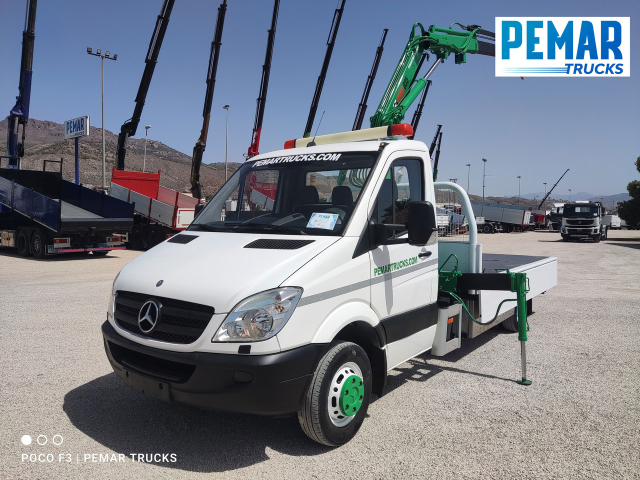 MERCEDES-BENZ SPRINTER 515 CDI GRUA CAJA FIJA 150 CV - משאית צד נופל/ שטוחה, משאית מנוף: תמונה 1 MERCEDES-BENZ SPRINTER 515 CDI GRUA CAJA FIJA 150 CV - משאית צד נופל/ שטוחה, משאית מנוף: תמונה 1