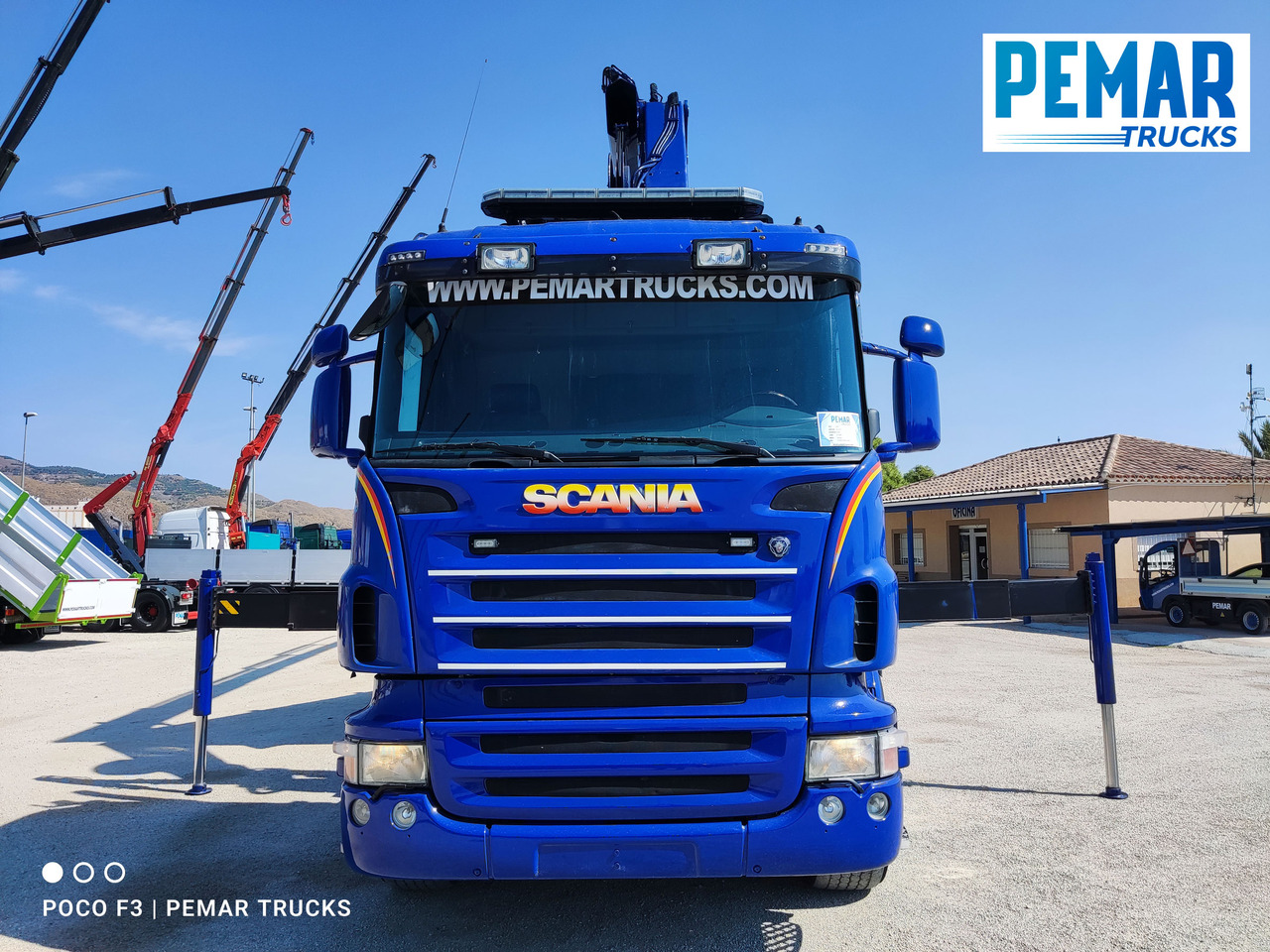 מזהיר, משאית מנוף SCANIA R 420 6X2 GRUA PALFINGER PK 23002 BASCULANTE: תמונה 23