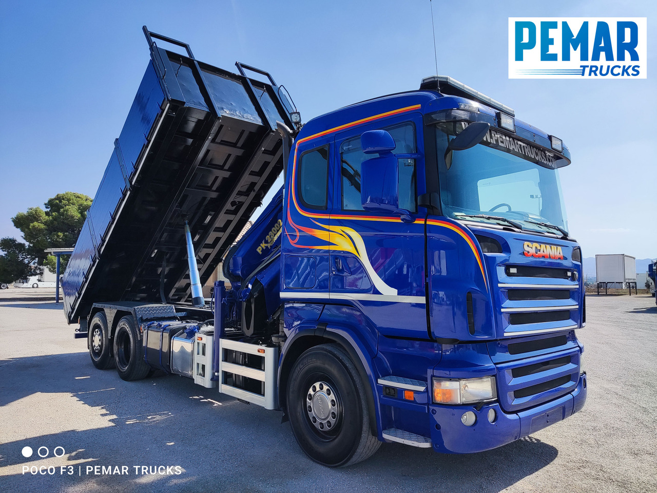 מזהיר, משאית מנוף SCANIA R 420 6X2 GRUA PALFINGER PK 23002 BASCULANTE: תמונה 12