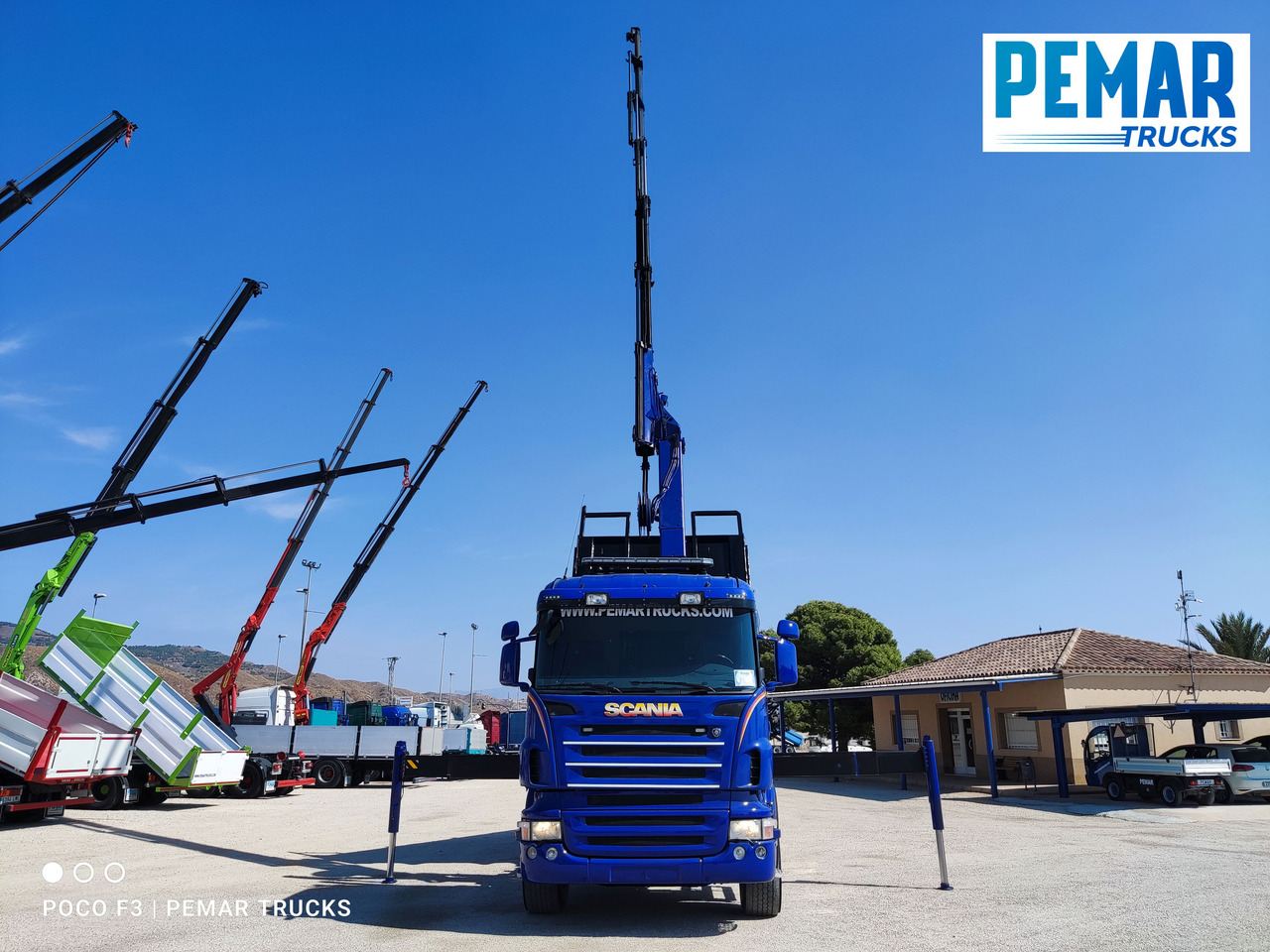 מזהיר, משאית מנוף SCANIA R 420 6X2 GRUA PALFINGER PK 23002 BASCULANTE: תמונה 31