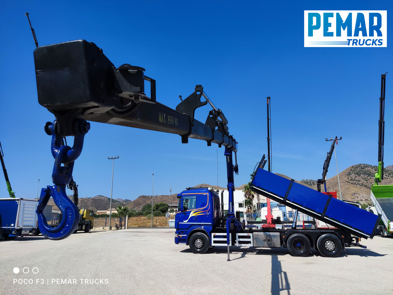 מזהיר, משאית מנוף SCANIA R 420 6X2 GRUA PALFINGER PK 23002 BASCULANTE: תמונה 35