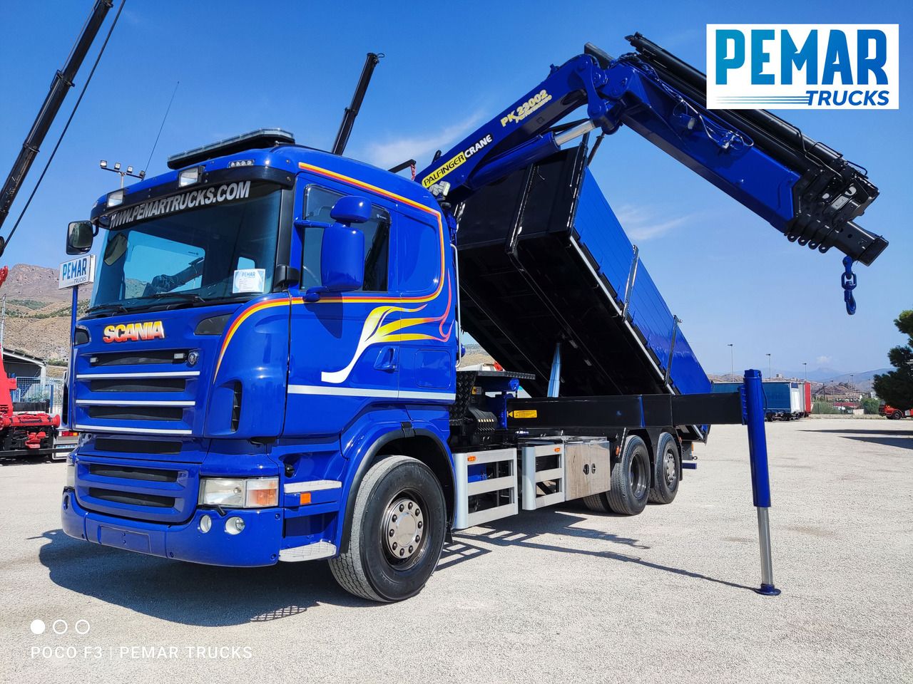 מזהיר, משאית מנוף SCANIA R 420 6X2 GRUA PALFINGER PK 23002 BASCULANTE: תמונה 47