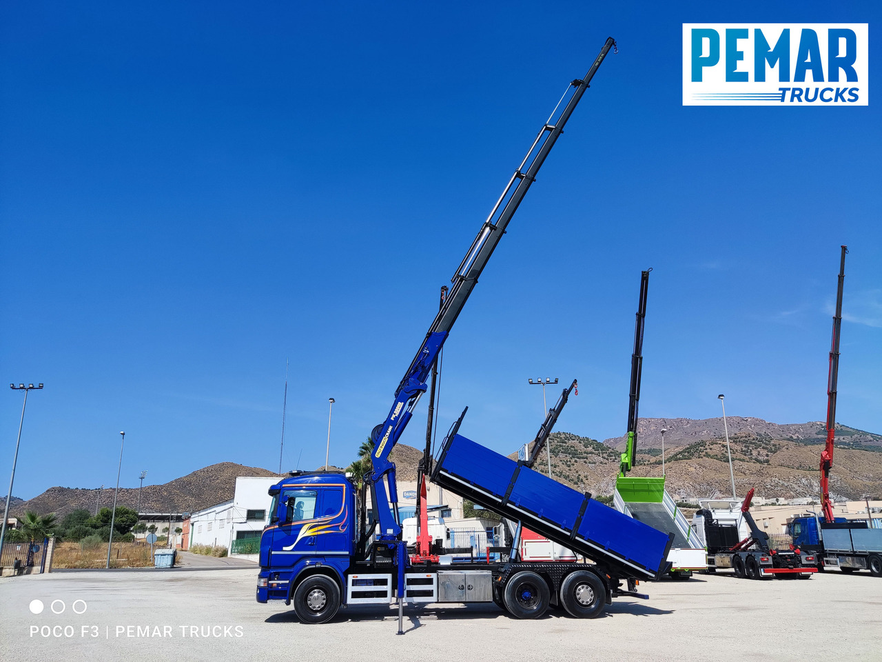 מזהיר, משאית מנוף SCANIA R 420 6X2 GRUA PALFINGER PK 23002 BASCULANTE: תמונה 30