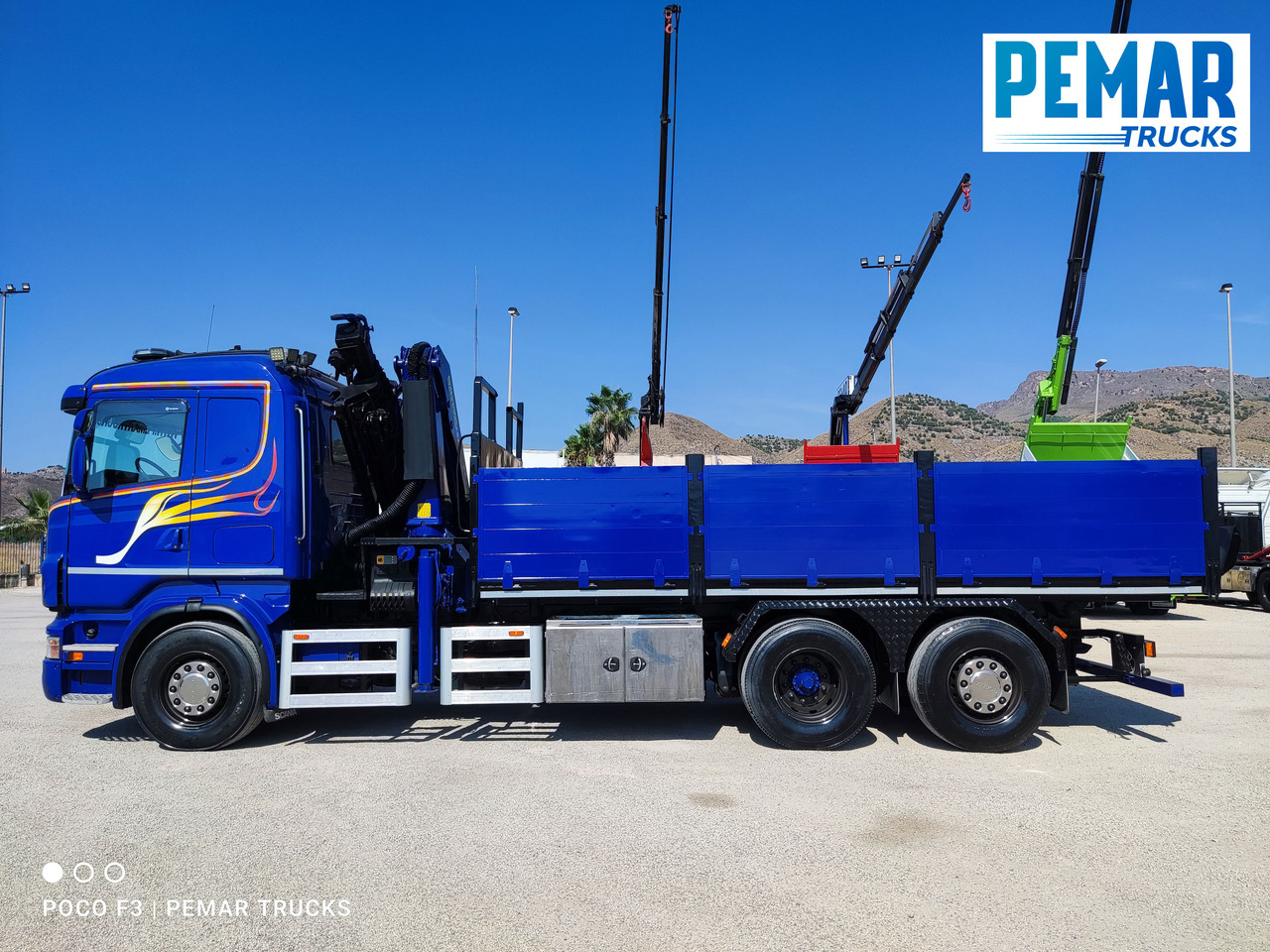 מזהיר, משאית מנוף SCANIA R 420 6X2 GRUA PALFINGER PK 23002 BASCULANTE: תמונה 10