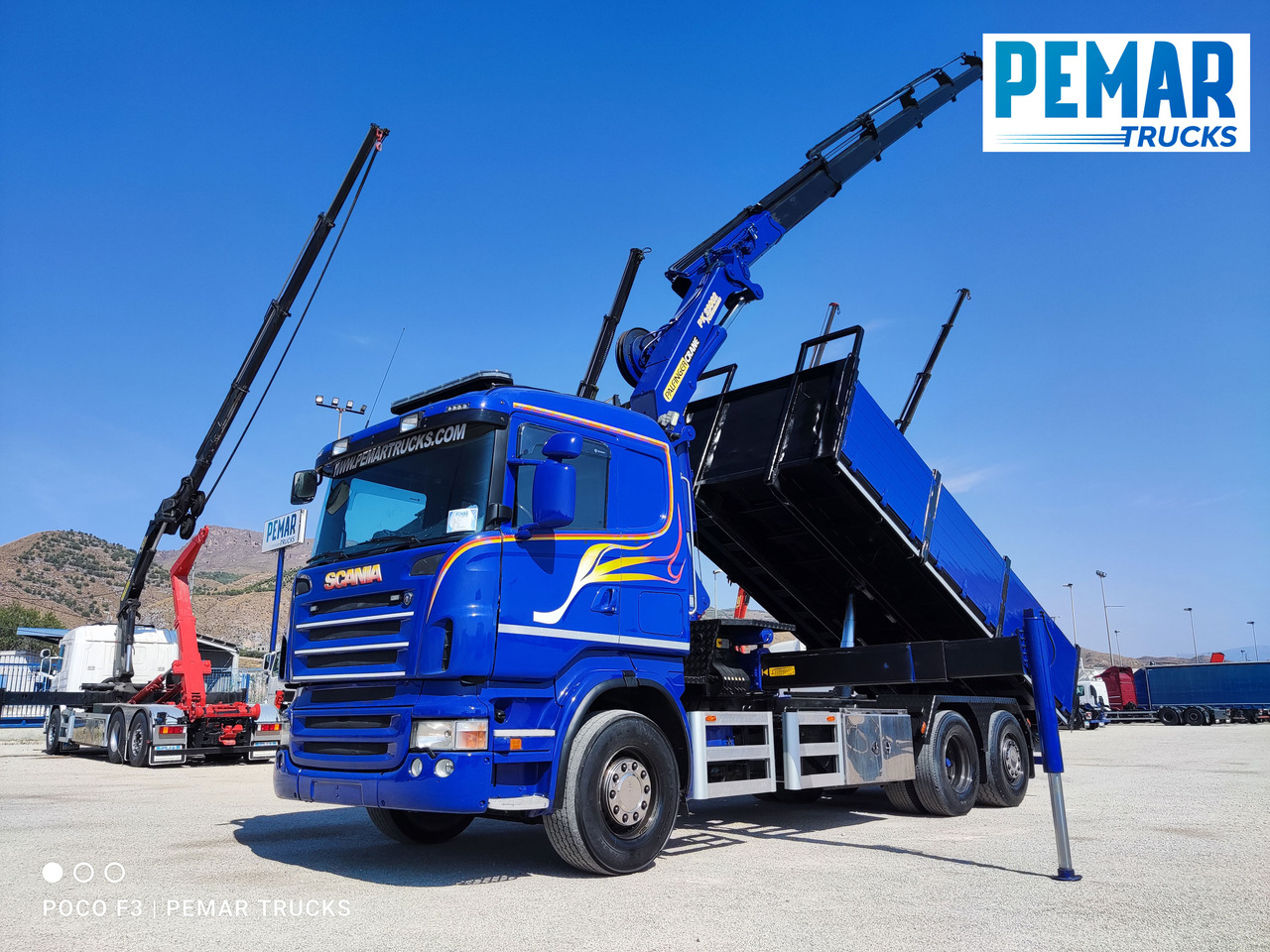 מזהיר, משאית מנוף SCANIA R 420 6X2 GRUA PALFINGER PK 23002 BASCULANTE: תמונה 27