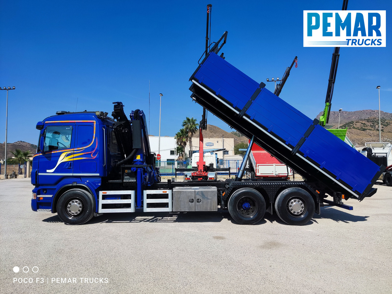 מזהיר, משאית מנוף SCANIA R 420 6X2 GRUA PALFINGER PK 23002 BASCULANTE: תמונה 17