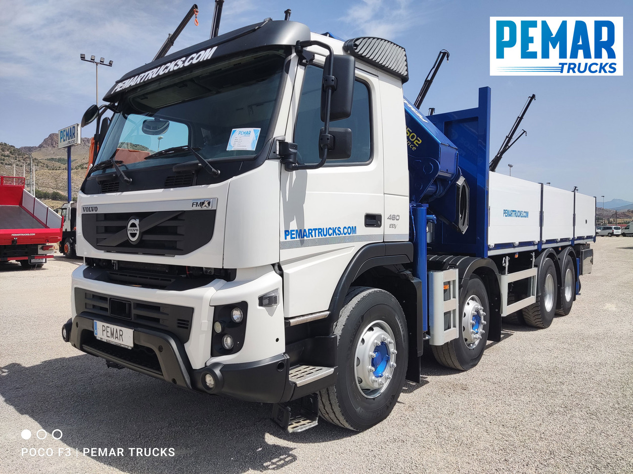 VOLVO FMX 460 8X4 GRUA CAJA FIJA ABIERTA - משאית צד נופל/ שטוחה: תמונה 2 VOLVO FMX 460 8X4 GRUA CAJA FIJA ABIERTA - משאית צד נופל/ שטוחה: תמונה 2
