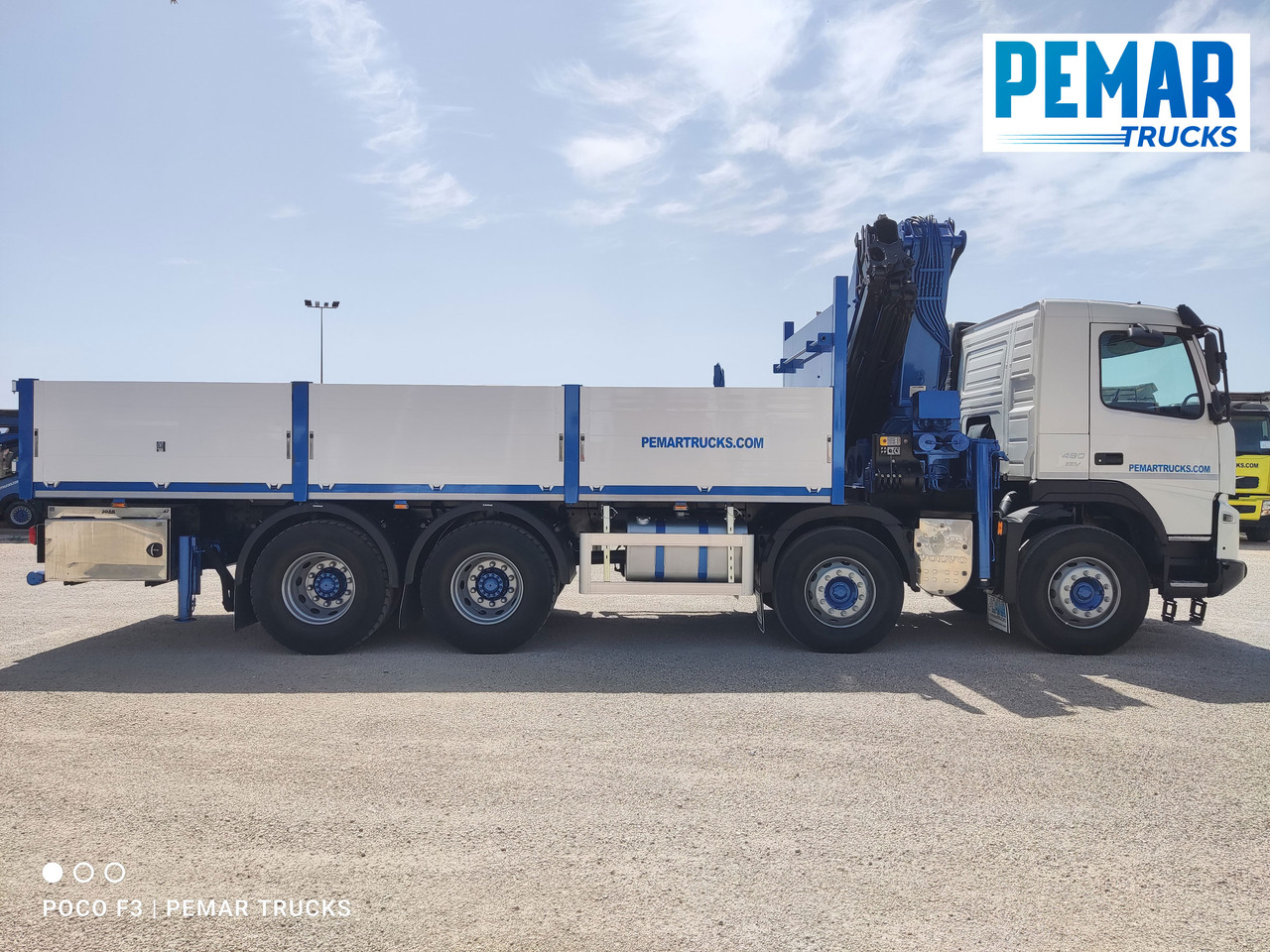 VOLVO FMX 460 8X4 GRUA CAJA FIJA ABIERTA - משאית צד נופל/ שטוחה: תמונה 5 VOLVO FMX 460 8X4 GRUA CAJA FIJA ABIERTA - משאית צד נופל/ שטוחה: תמונה 5