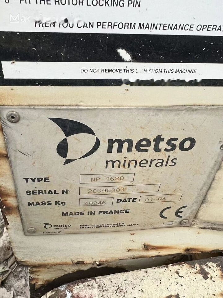 Metso Nordberg NP1620 Impact Crusher - מגרסת התנגשות: תמונה 2 Metso Nordberg NP1620 Impact Crusher - מגרסת התנגשות: תמונה 2