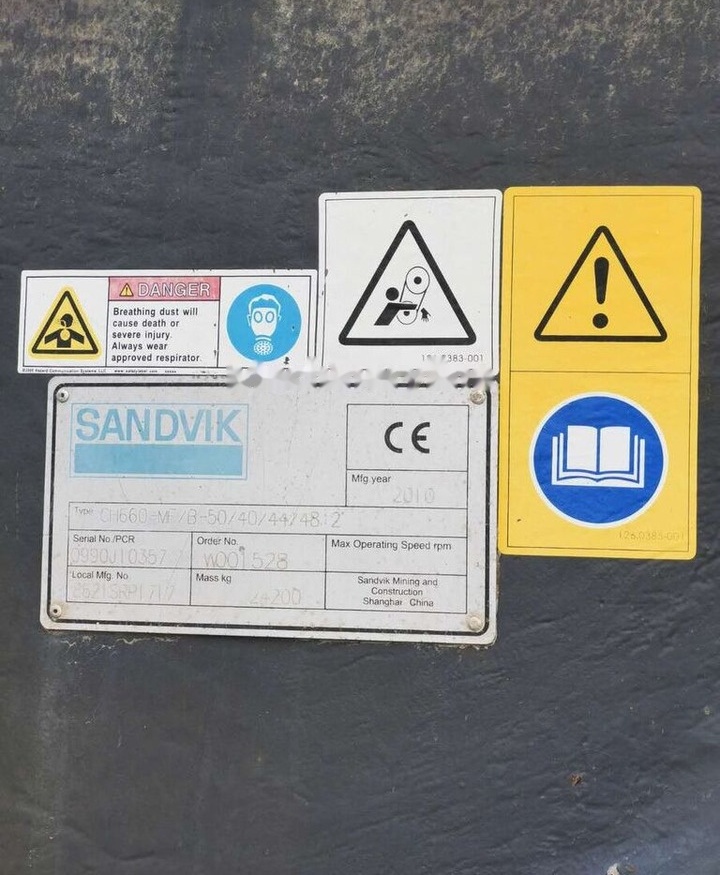 Sandvik CH660 Cone Crusher - מגרסת חרוט: תמונה 3 Sandvik CH660 Cone Crusher - מגרסת חרוט: תמונה 3