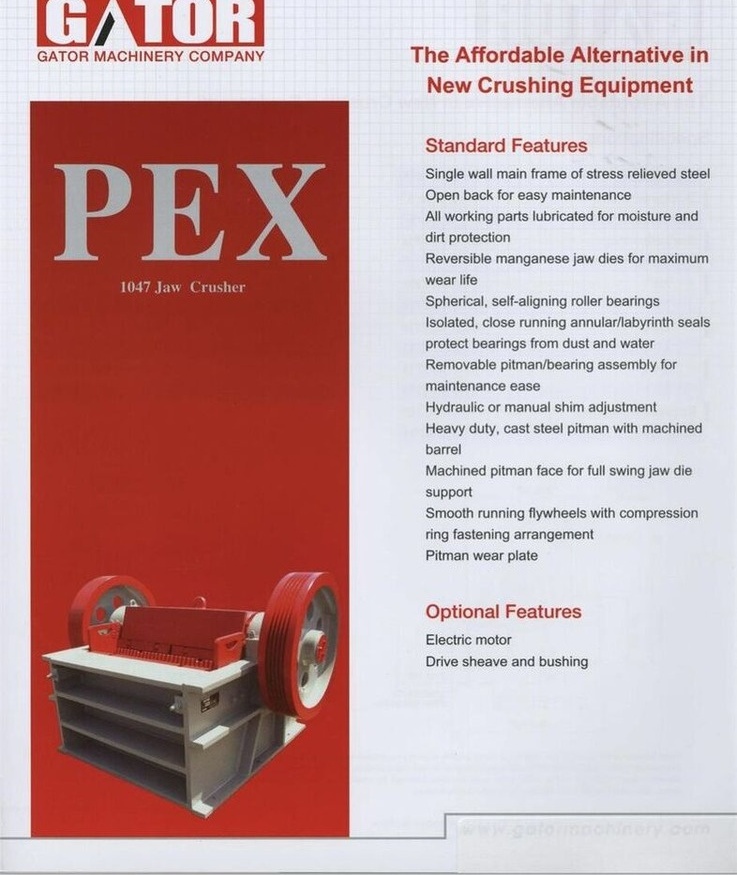 TerraGator GATOR PEX250X1200 Jaw Crusher - מגרסת מלחציים: תמונה 2 TerraGator GATOR PEX250X1200 Jaw Crusher - מגרסת מלחציים: תמונה 2