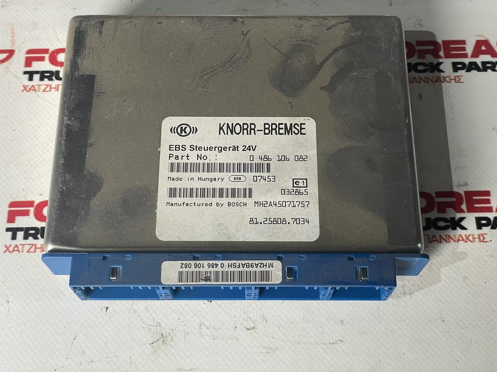 KNORR-BREMSE EBS FOR MAN - 81.25808-7034 - ECU עבור משאית: תמונה 1 KNORR-BREMSE EBS FOR MAN - 81.25808-7034 - ECU עבור משאית: תמונה 1