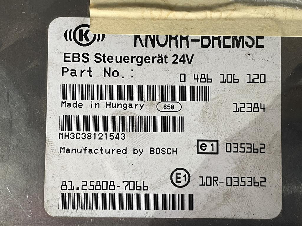 KNORR-BREMSE MAN EBS - 81.25808-7066 - ECU עבור משאית: תמונה 3 KNORR-BREMSE MAN EBS - 81.25808-7066 - ECU עבור משאית: תמונה 3