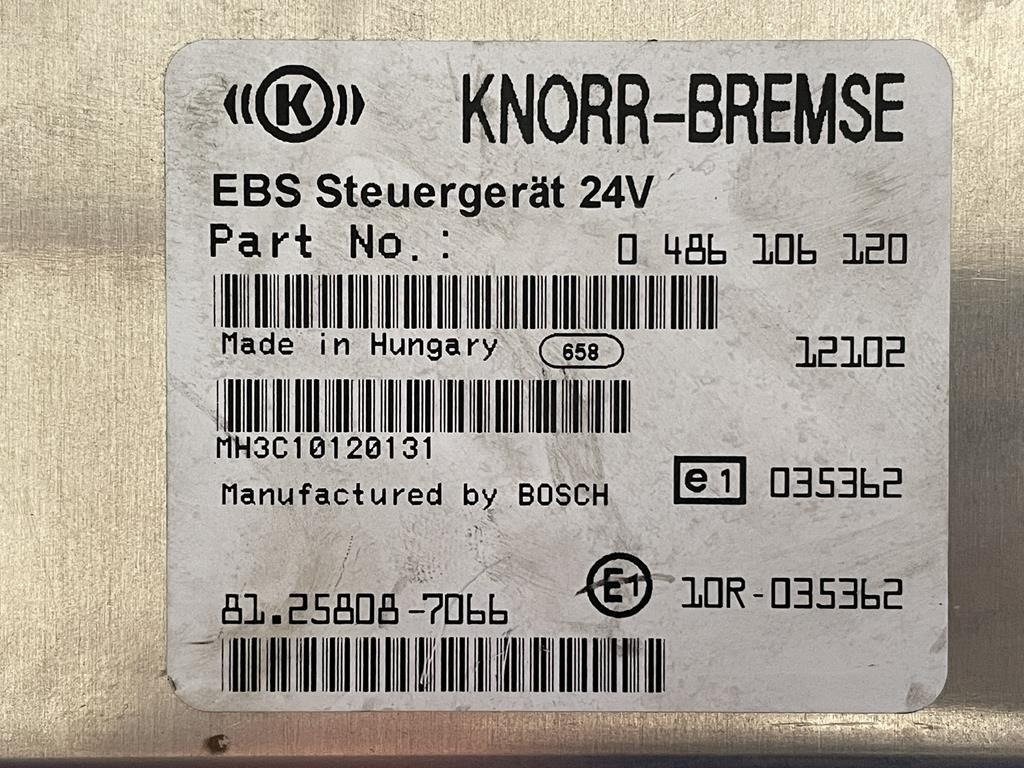 MAN EBS BRAKE CONTROL UNIT - 81.25808.7066 - ECU עבור משאית: תמונה 3 MAN EBS BRAKE CONTROL UNIT - 81.25808.7066 - ECU עבור משאית: תמונה 3
