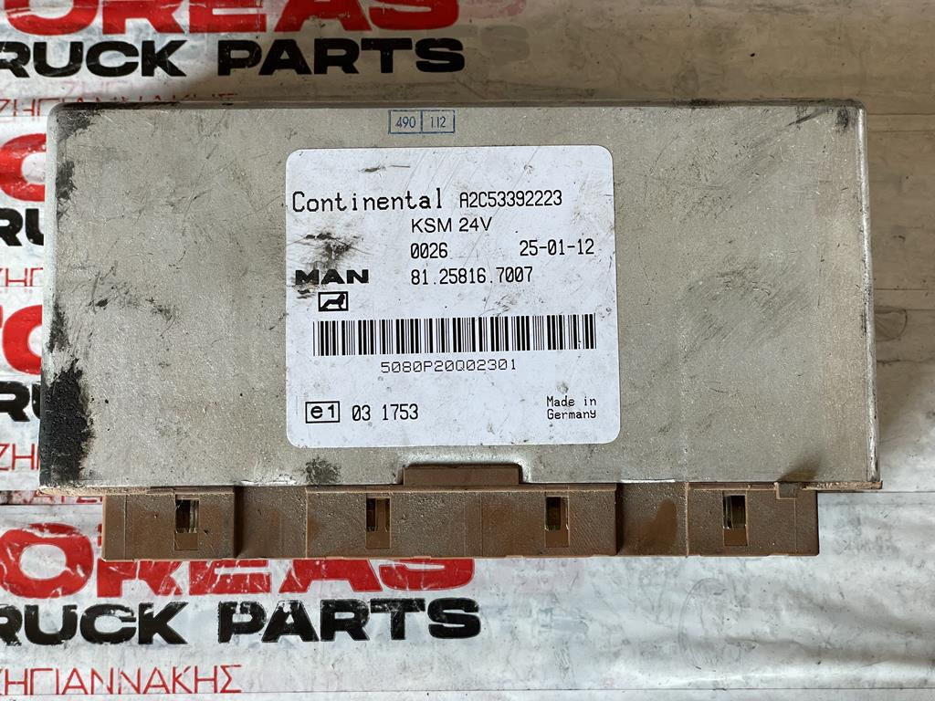 MAN KSM 81.25816 - 7007 - ECU עבור משאית: תמונה 1 MAN KSM 81.25816 - 7007 - ECU עבור משאית: תמונה 1