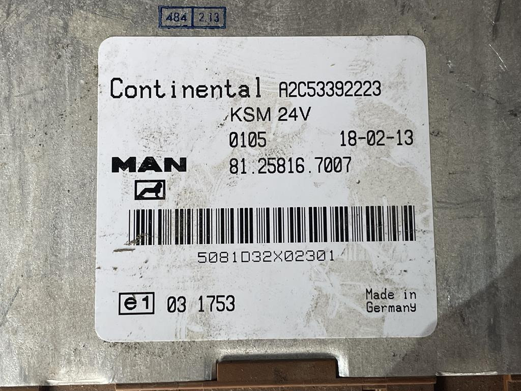 MAN KSM 81.25816.7007 - ECU עבור משאית: תמונה 2 MAN KSM 81.25816.7007 - ECU עבור משאית: תמונה 2
