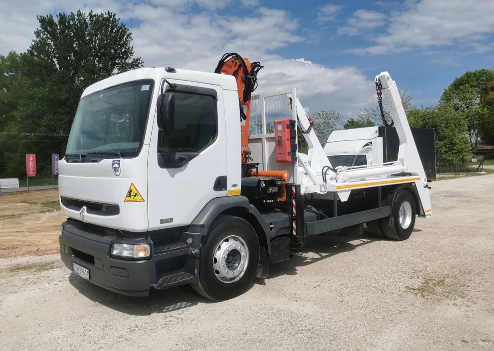 Renault Premium 270DCi + żuraw HDS Atlas 105.2 + Bramowiec MEILLER 12t Kontener - משאית דילוג העמסה, משאית מנוף: תמונה 1 Renault Premium 270DCi + żuraw HDS Atlas 105.2 + Bramowiec MEILLER 12t Kontener - משאית דילוג העמסה, משאית מנוף: תמונה 1
