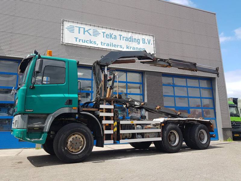 Ginaf M 3335 S 6x6 Palfinger PK 14080 + NCH - משאית מערכת כבלים, משאית מנוף: תמונה 1 Ginaf M 3335 S 6x6 Palfinger PK 14080 + NCH - משאית מערכת כבלים, משאית מנוף: תמונה 1