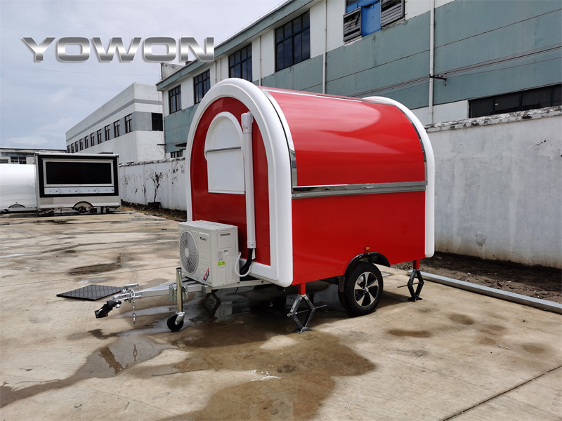 YOWON Fully customized food vending cart mobile street fast food trailer - קרון נגרר לממכר: תמונה 1 YOWON Fully customized food vending cart mobile street fast food trailer - קרון נגרר לממכר: תמונה 1