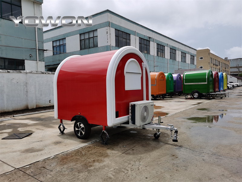 YOWON Fully customized food vending cart mobile street fast food trailer - קרון נגרר לממכר: תמונה 3 YOWON Fully customized food vending cart mobile street fast food trailer - קרון נגרר לממכר: תמונה 3
