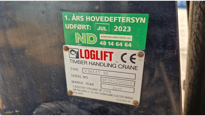 Loglift F265ZT 95 - עגורן מעמיס עבור משאית: תמונה 5 Loglift F265ZT 95 - עגורן מעמיס עבור משאית: תמונה 5