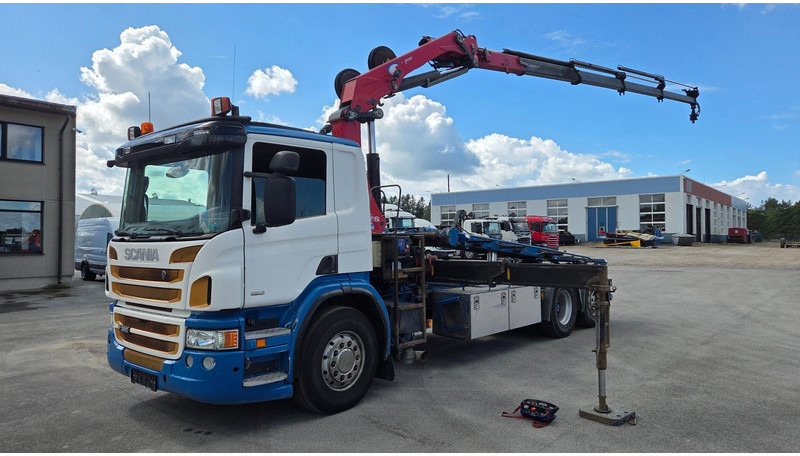 Scania P360 6X2*4 HMF 1720K4 EURO6 - משאית מערכת כבלים, משאית מנוף: תמונה 1 Scania P360 6X2*4 HMF 1720K4 EURO6 - משאית מערכת כבלים, משאית מנוף: תמונה 1