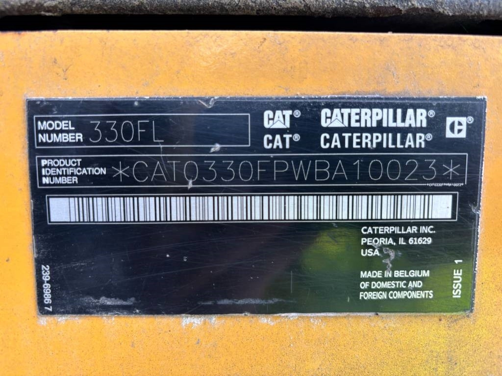 הַחכָּרָה CAT 330F L (Roto|GPS|2 buckets)  CAT 330F L (Roto|GPS|2 buckets): תמונה 13