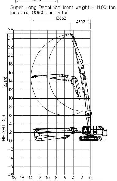 Hitachi ZX 470 LCD - 3 (25m high reach demolition) - מחפר הריסה: תמונה 2 Hitachi ZX 470 LCD - 3 (25m high reach demolition) - מחפר הריסה: תמונה 2