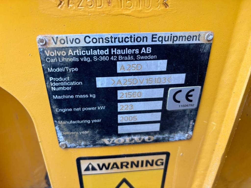 Volvo A 25 D (Under Preparation)  - מסיר פסולת מפרקי: תמונה 3 Volvo A 25 D (Under Preparation)  - מסיר פסולת מפרקי: תמונה 3