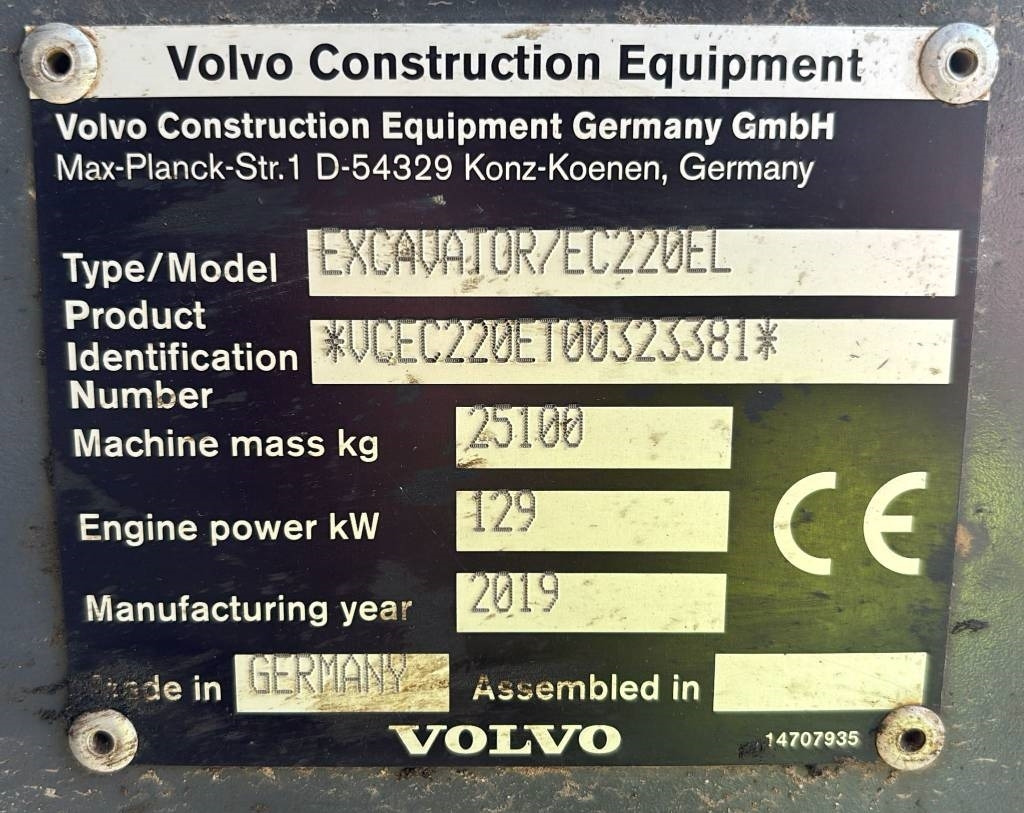 Volvo EC 220 EL (new undercarriage/comes with bucket) - מחפר סורק: תמונה 2 Volvo EC 220 EL (new undercarriage/comes with bucket) - מחפר סורק: תמונה 2