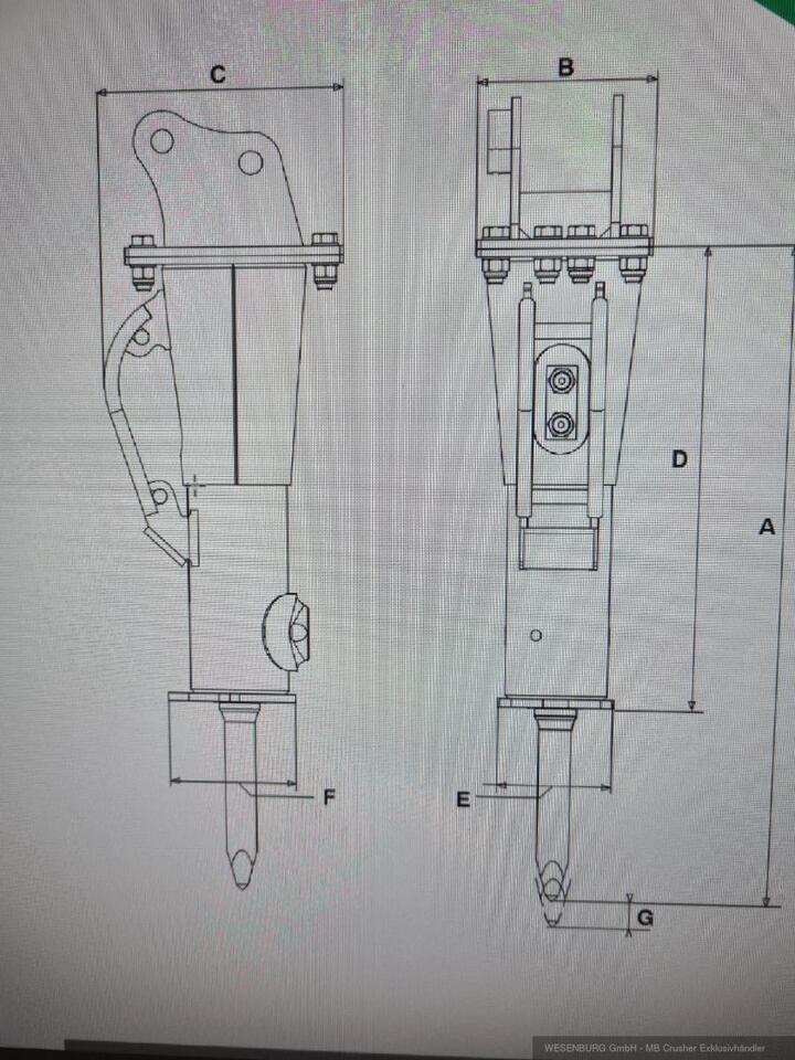 Montabert Hydraulikhammer SD12 Trägerklasse: 1,2 - 2,2 t - פטיש הידרולי עבור מכונת בנייה: תמונה 4 Montabert Hydraulikhammer SD12 Trägerklasse: 1,2 - 2,2 t - פטיש הידרולי עבור מכונת בנייה: תמונה 4