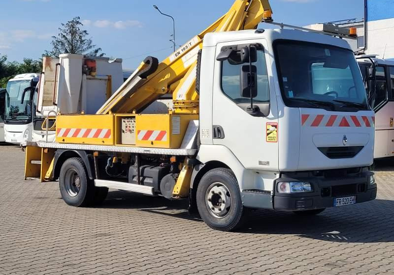 Renault MIDLUM 180 DCI / SPROWADZONA / ZWYŻKA - פלטפורמה אווירית מותקנת על משאית: תמונה 1 Renault MIDLUM 180 DCI / SPROWADZONA / ZWYŻKA - פלטפורמה אווירית מותקנת על משאית: תמונה 1